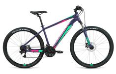 Велосипед Forward Apache 27,5" 3.2 HD AL рама 15" 2022 года фиолетово-зеленый