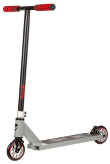 Самокат Novatrack Psycho40 110A (2024) Чёрный, Серый, Красный 50 * 11,5 см