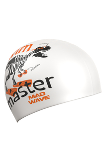 Силиконовая шапочка SWIM MASTER BIG one size белый Mad Wave