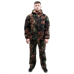 Костюм флисовый 9342551 р.48/176, камуфляж лес No Brand