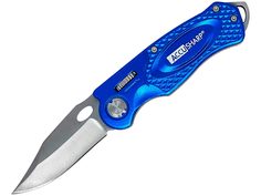 Нож складной AccuSharp Folding Sport Knife нержавеющая сталь рукоять алюминий синий