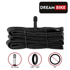 Камера 16"x1.75-1.95" Dream Bike, AV 35 мм, бутил, картонная коробка No Brand