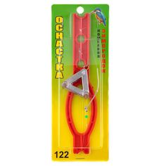 Оснастка СОМ 3шт №122 с 1-м поводком,груз Треугольник с шипами 112гр, крючок 1/0, 091.04-3 Зимородок