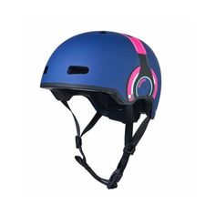 Шлем Micro наушники (M (52-56), синий/розовый)
