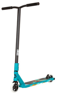 Самокат Novatrack Pixel80 S2 110A (2024) Чёрный, Голубой 54 * 13 см