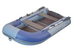 Надувная лодка BoatsMan BT280, серо-синий