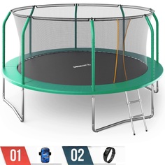 Батут UNIX Line SUPREME BASIC 14 ft (green) + аксессуары
