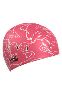 Силиконовая шапочка FLAMINGO one size розовый Mad Wave