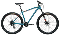 Горный велосипед Welt Raven 2.1 D 27 (2024) Бирюзовый, Оранжевый 18"