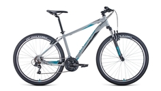 Горный велосипед Forward Apache 27,5 1.0 (2022) Серый, Бирюзовый 17"