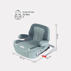 Автокресло RANT TURBO Isofix Active Line Green группа 3 (22-36 кг) РАНТ