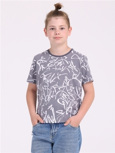 Футболка детская Апрель 1ПДФК4358804н, серый, 128