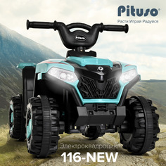 Электроквадроцикл Pituso 116-NEW Green/Бирюзовый