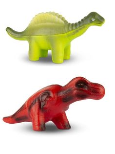 Игрушки-антистресс Maxitoys Динозавр Гигантспинозавр и Тираннозавр 15 см, 2 шт