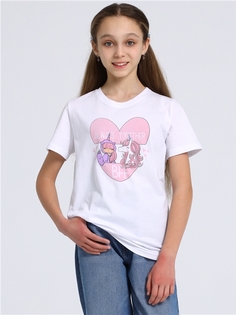 Футболка детская Апрель 1ДДФК4183001, белый, 152