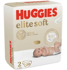Подгузники Huggies Elite Soft 2 (4-6 кг) 20 шт