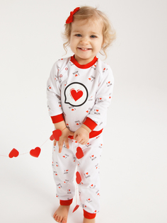 Пижама для девочек КотМарКот 30279 цв. белый р. 80