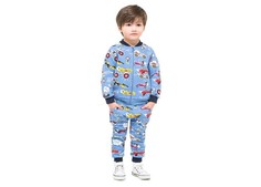 Костюм повседневный CROCKID КР 2695 синий 80