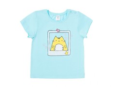 Футболка детская CROCKID К 300871 бирюзовый 68