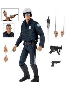 Фигурка Neca Терминатор полицейский Terminator T-1000 Motorcycle Cop подвижная 18 см