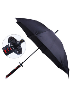 Зонт трость StarFriend Катана Танджиро Камадо Истребитель демонов, черный, 100 см