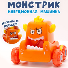 Машинка Монстрик оранжевая No Brand
