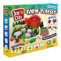 Набор для лепки Joy Doh Farm-224 Фермерское подворье 230 г 4 цвета