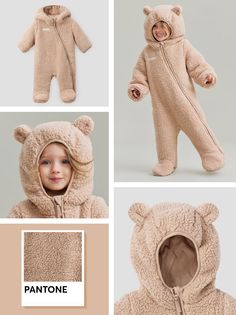 Комбинезон детский Happy Baby 89055, beige, размер 56