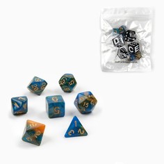 Набор кубиков для D&D Dungeons and Dragons, ДнД Время игры, серия: D&D, 7 шт разноцветный