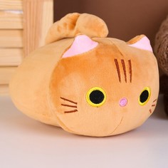 Мягкая игрушка Котёнок, 20 см, бежевый No Brand