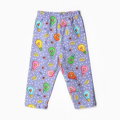 Леггинсы детские Bloom Baby Лампочки, фиолетовый, 68