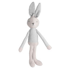 Игрушка, 35 см, мягкая, хлопок, бежевая, Заяц в костюме, Rabbit Kuchenland