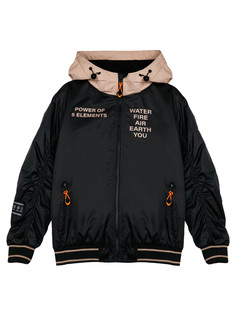 Ветровка детская PlayToday 12411113, черный,бежевый, 164