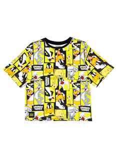 Футболка детская PlayToday 12441909, разноцветный; черный; жёлтый, 164