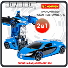 Трансформер 2в1 BONDIBOT на радиоуправлении робот и автомобиль / ВВ6068 Bondibon