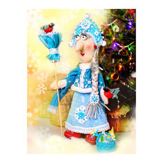 Набор для изготовления игрушки Перловка Баба Яга-Снегурочка ПЛДК1471