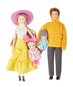 Игровой набор Семья с двумя детьми OEM1747140 Max&Jessi