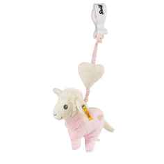 Мягкая игрушка Steiff Sweet Dreams Lamb Pendant Pink Штайф Барашек Подвесная Погремушка