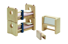 Игровой набор Plan Toys Набор мебели для детской комнаты, серия DOLLHOUSE