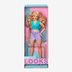 Кукла Barbie Looks 2023 Блондинка с вьющимися светлыми волосами