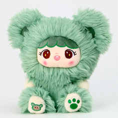 Мягкая игрушка Кукла, 9954611, 30 см, цвет зеленый No Brand