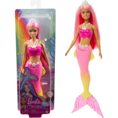 Кукла Barbie Русалка Dreamtopia, розовые волосы, диадема