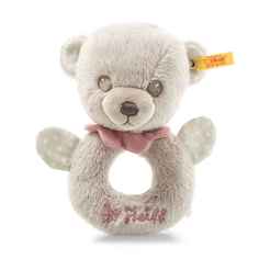 Погремушка Steiff Hello Baby Lea Teddy bear grip toy with rattle in gift box Штайф Мишка