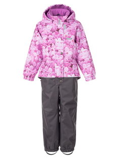 Комбинезон детский KERRY HANNA K24019, 1220-сирененвый с цветами, 98