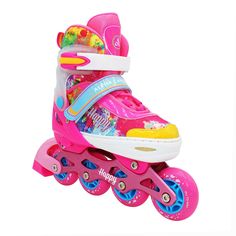 Раздвижные роликовые коньки детские Alpha Caprice Happy Pink L