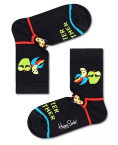 Детские носки Kids U & Me Sock Happy socks черный 2-3Y