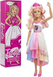 Кукла Barbie Лучшая подружка с единорогом 70 см