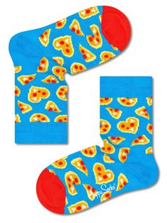 Детские носки Kids Pizza Love Sock с пиццей 2-3Y Happy Socks