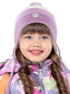 Шапка детская NIKASTYLE 11м10424, орхидея/молочный, 48