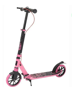 Самокат TT Delta pink 1/4,розовый No Brand